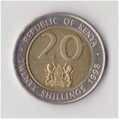 KENYA 20 SHILLINGS 1998 KM # 32 XF