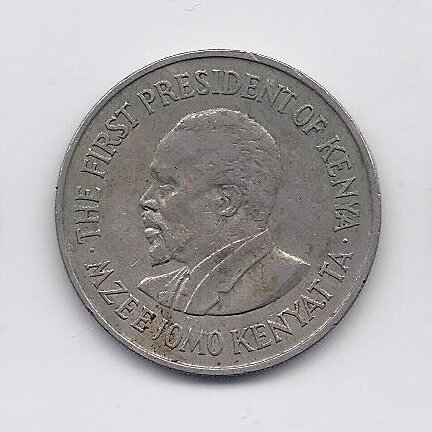KENIJA 1 SHILLING 1969 KM # 14 VF