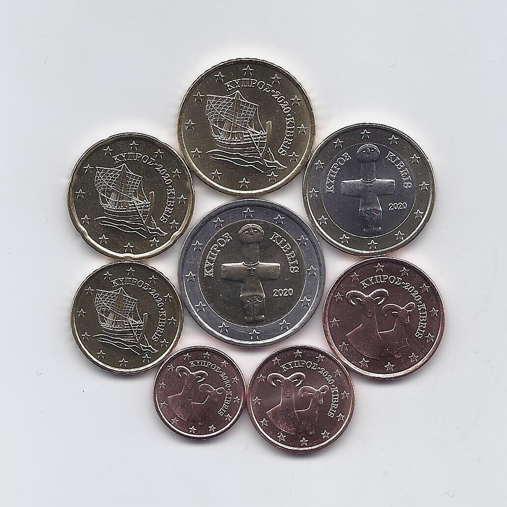 CYPRUS 2020 full euro coins set