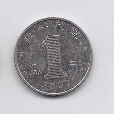 CHINA 1 YUAN 2002 KM # 1212 VF
