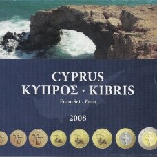 KIPRAS 2008 m. neoficialus euro monetų rinkinys