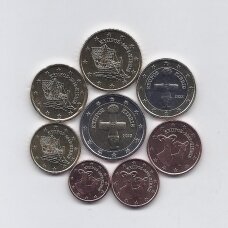 KIPRAS 2022 m. pilnas euro monetų komplektas