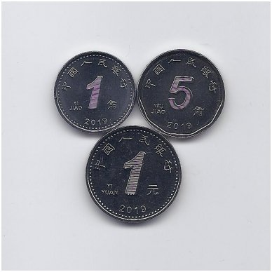 KINIJA 2019 m. 3 monetų rinkinukas