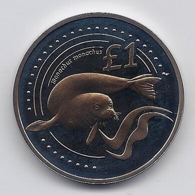 CYPRUS 1 POUND 2005 KM # 76 PROOF Seal