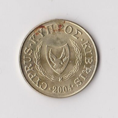 CYPRUS 5 CENTS 2004 KM # 55.3 VF 1