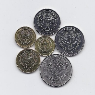 KYRGYZSTAN 2008 6 coins set 1