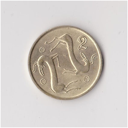 KIPRAS 2 CENTS 1998 KM # 54.3 VF