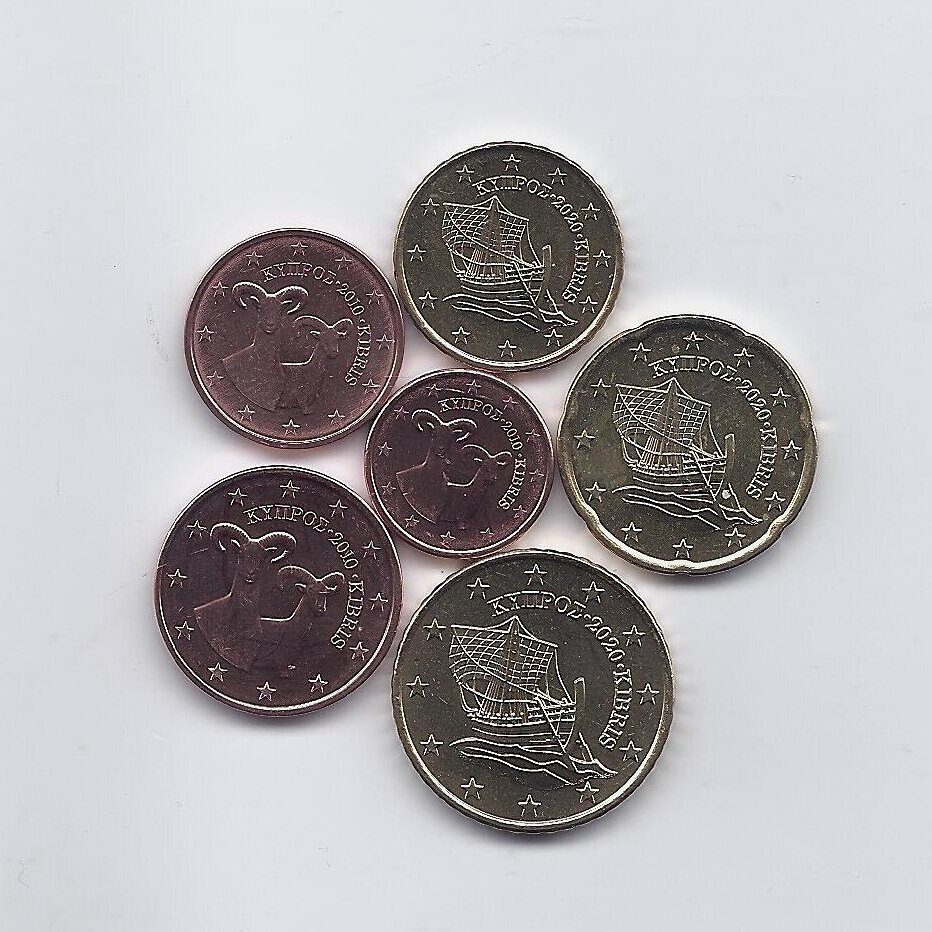 CYPRUS 2020 six coins set
