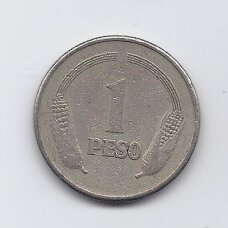 COLOMBIA 1 PESO 1974 KM # 258 F COLOMBIA 1 PESO 1974 KM # 258 F