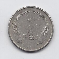 COLOMBIA 1 PESO 1974 KM # 258 VF COLOMBIA 1 PESO 1974 KM # 258 VF