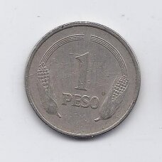COLOMBIA 1 PESO 1977 KM # 258 F COLOMBIA 1 PESO 1977 KM # 258 F