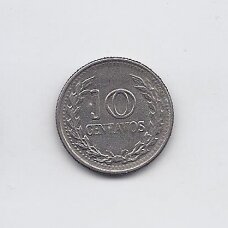 COLOMBIA 10 CENTAVOS 1972 KM # 253 VF