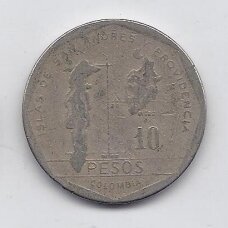 COLOMBIA 10 PESOS 1988 KM # 270 F COLOMBIA 10 PESOS 1988 KM # 270 F