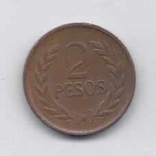 COLOMBIA 2 PESOS 1980 KM # 263 VF COLOMBIA 2 PESOS 1980 KM # 263 VF
