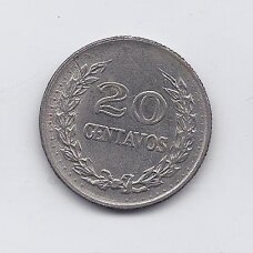 COLOMBIA 20 CENTAVOS 1971 KM # 246 VF