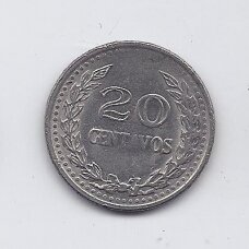 COLOMBIA 20 CENTAVOS 1975 KM # 246 VF