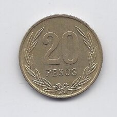 COLOMBIA 20 PESOS 1982 KM # 271 VF COLOMBIA 20 PESOS 1982 KM # 271 VF