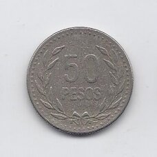 COLOMBIA 50 PESOS 1991 KM # 283 VF COLOMBIA 50 PESOS 1991 KM # 283 VF