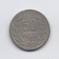 COLOMBIA 50 PESOS 1992 KM # 283 VF COLOMBIA 50 PESOS 1992 KM # 283 VF