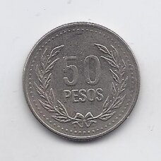 COLOMBIA 50 PESOS 1994 KM # 283 VF COLOMBIA 50 PESOS 1994 KM # 283 VF