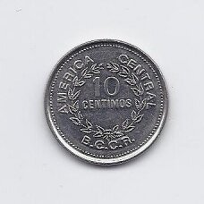 COSTA RICA 10 CENTIMOS 1979 KM # 185.2b XF COSTA RICA 10 CENTIMOS 1979 KM # 185.2b XF