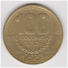 KOSTA RIKA 100 COLONES 1998 KM # 230a VF