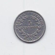 COSTA RICA 5 CENTIMOS 1953 KM # 184.1a VF COSTA RICA 5 CENTIMOS 1953 KM # 184.1a VF