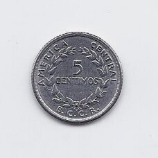 COSTA RICA 5 CENTIMOS 1958 KM # 184.1a VF COSTA RICA 5 CENTIMOS 1958 KM # 184.1a VF