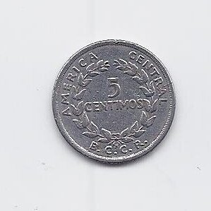 COSTA RICA 5 CENTIMOS 1953 KM # 184.1a VF