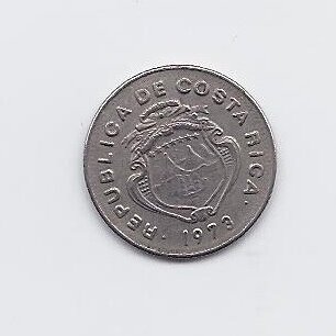 COSTA RICA 5 CENTIMOS 1973 KM # 184.3 VF 1