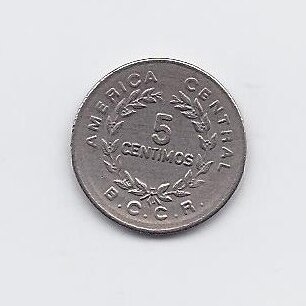 COSTA RICA 5 CENTIMOS 1973 KM # 184.3 VF
