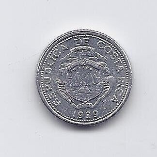 COSTA RICA 25 CENTIMOS 1983 KM # 188.3 VF 1
