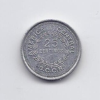 COSTA RICA 25 CENTIMOS 1989 KM # 188.3 VF