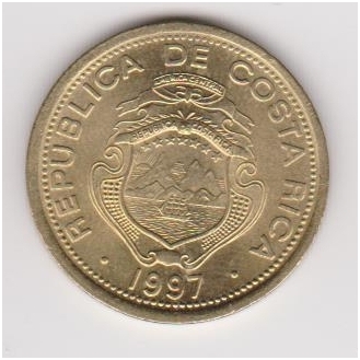COSTA RICA 10 COLONES 1997 KM # 228a VF 1