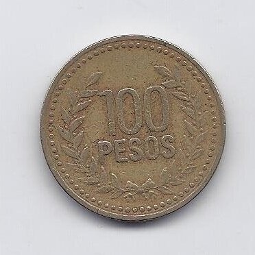 COLOMBIA 100 PESOS 1994 KM # 285 VF