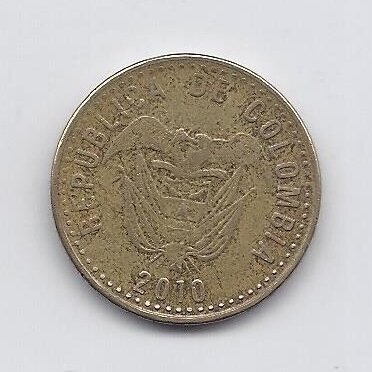 COLOMBIA 100 PESOS 2010 KM # 285 VF 1
