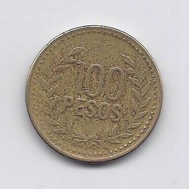 COLOMBIA 100 PESOS 2010 KM # 285 VF