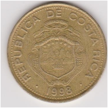 KOSTA RIKA 100 COLONES 1998 KM # 230a VF 1
