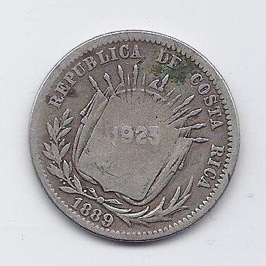 COSTA RICA 50 CENTIMOS 1923 KM # 159 VF 1