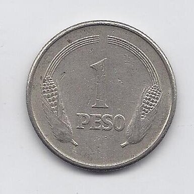 COLOMBIA 1 PESO 1974 KM # 258 VF