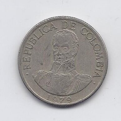 COLOMBIA 1 PESO 1979 KM # 258 F 1