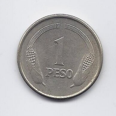 COLOMBIA 1 PESO 1979 KM # 258 VF