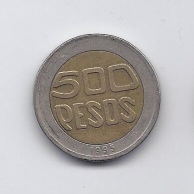 COLOMBIA 500 PESOS 1995 KM # 286 VF