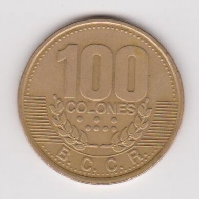COSTA RICA 100 COLONES 1995 KM # 230 VF