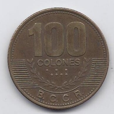 COSTA RICA 100 COLONES 2007 KM # 240a VF