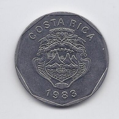 COSTA RICA 20 COLONES 1983 KM # 216 VF 1