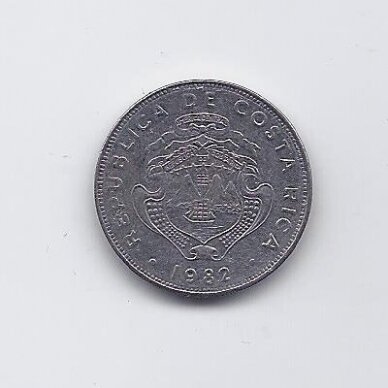 COSTA RICA 50 CENTIMOS 1982 KM # 209.1 VF 1