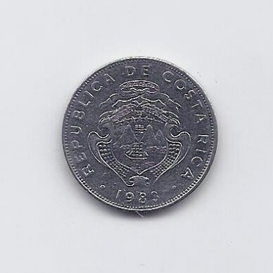 COSTA RICA 50 CENTIMOS 1983 KM # 209.1 VF 1