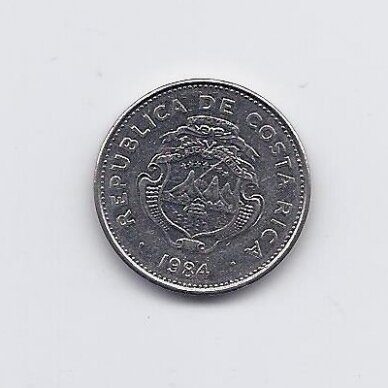 COSTA RICA 50 CENTIMOS 1984 KM # 209.2 VF 1