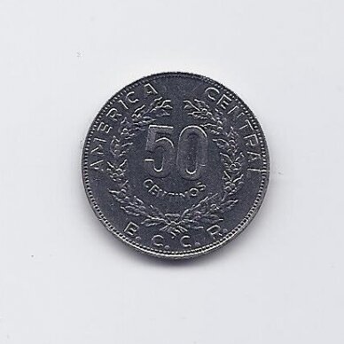 KOSTA RIKA 50 CENTIMOS 1990 KM # 209.1 VF